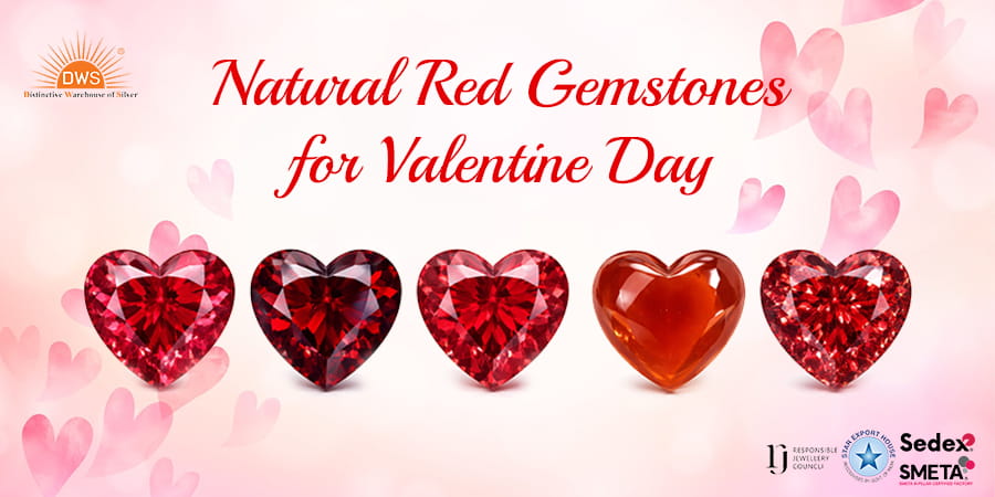 Natural Red Gemstones for Valentine Day